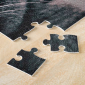 ヒップスターキャット喫煙 ジグソーパズル (側面)