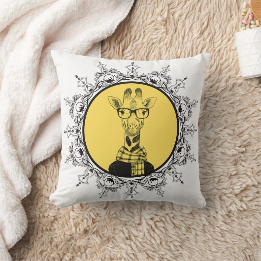 ヒップスターギークキラおもしろいフ クッション (ブランケット)
