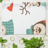 ヒップスタークリスマスサンタ キッチンタオル (折り畳み)