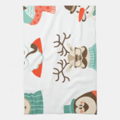 ヒップスタークリスマスサンタ キッチンタオル (縦)