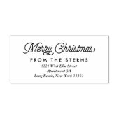 ヒップスタークリスマス差出人住所スタンプ ラバースタンプ (インプリント)