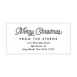 ヒップスタークリスマス差出人住所スタンプ ラバースタンプ