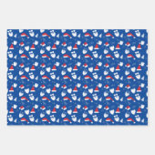 ヒップスターサンサングラス帽子ひげツリー ラッピングペーパーシート (正面2)