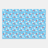 ヒップスターサンサングラス帽子ひげツリー ラッピングペーパーシート (正面)