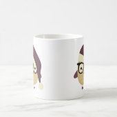 ヒップスターサンタフクロウ コーヒーマグカップ (中央)