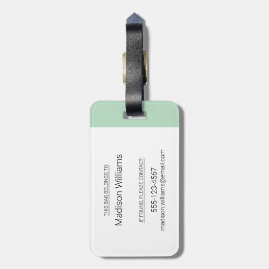 ヒップスターシェフ ラゲッジタグ (裏面縦)