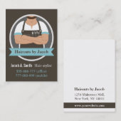 ヒップスタースタイリッシュカッコいい理容師ショップの名刺 名刺 (正面/裏面)