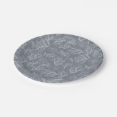 ヒップスタースタイルコーラルリーフ ペーパープレート (アングル)