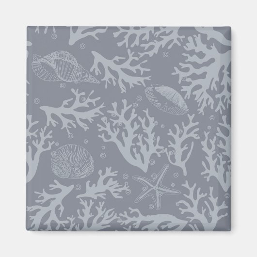 ヒップスタースタイルコーラルリーフ マグネット (正面)