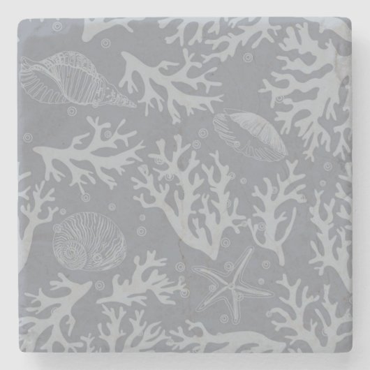 ヒップスタースタイルサンゴ礁 ストーンコースター (正面)