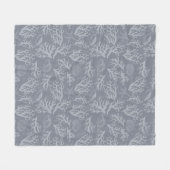 ヒップスタースタイルサンゴ礁 フリースブランケット (正面(横))