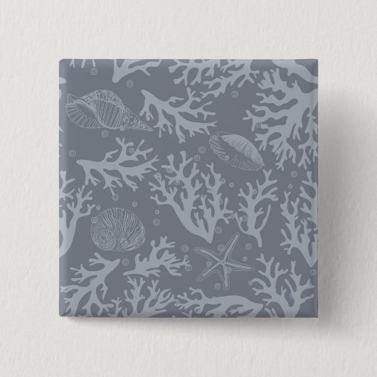 ヒップスタースタイルサンゴ礁 缶バッジ (正面)