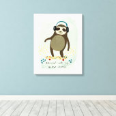 ヒップスタースロース |スロージャムでローリン キャンバスプリント (インサイチュ (ウッドフロア))