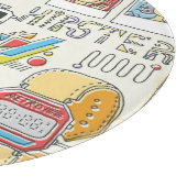 ヒップスタースワッグ：手描きドードルセット カッティングボード (角)