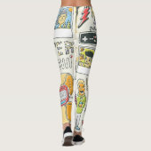 ヒップスタースワッグ：手描きドードルセット レギンス (裏面)