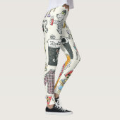 ヒップスタースワッグ：手描きドードルセット レギンス (右)