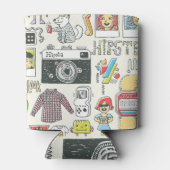 ヒップスタースワッグ：手描きドードルセット 缶クーラー (裏面)