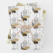 ヒップスターゼウスのギリシャの神のパターン ラッピングペーパーシート (インサイチュ)