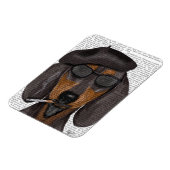 ヒップスターダックスシャンドブラックアンドタン マグネット (左側)