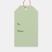 ヒップスタートナカイ素朴クリスマスプレゼントラベル ギフトタグ (裏面)