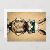 ヒップスターバニーソークアップヴィンテージビブレトロス シーズンポストカード (正面/裏面)