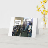 ヒップスターパイロット おもしろい カード (黄色い花)