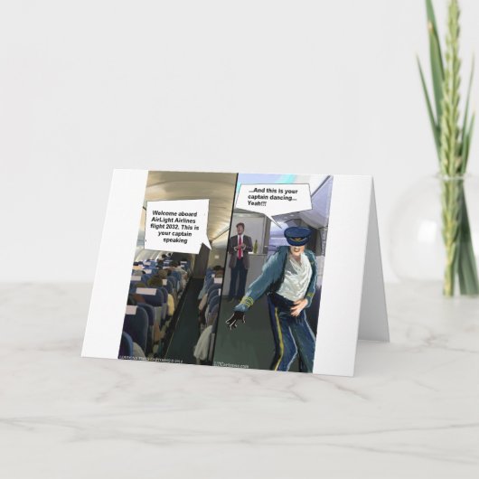 ヒップスターパイロット おもしろい カード (正面)