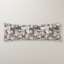 ヒップスターパターン体枕 ボディピロー