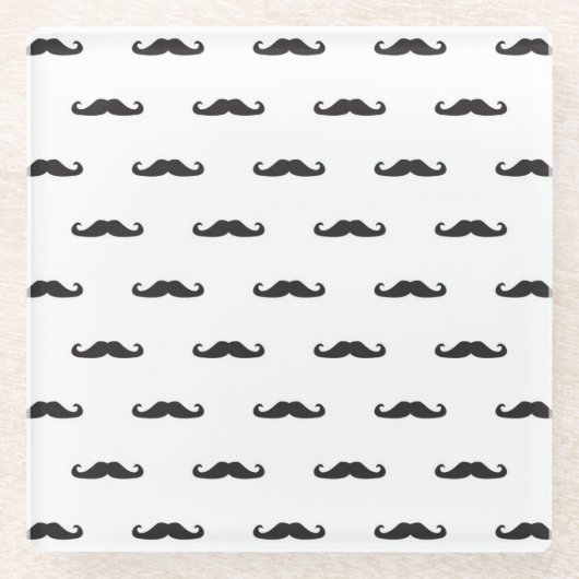 ヒップスターパターン ガラスコースター (正面)