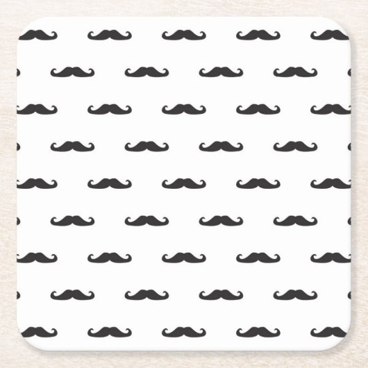 ヒップスターパターン スクエアペーパーコースター (正面)