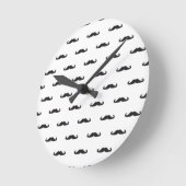 ヒップスターパターン ラウンド壁時計 (傾斜)