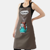 ヒップスターパーソナライズされた鹿 エプロン (インサイチュ)