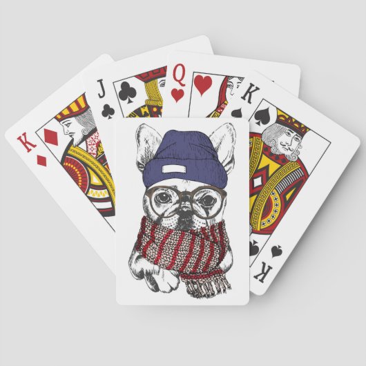 ヒップスターフレンチブルドッグ トランプ (裏面)