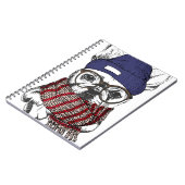 ヒップスターフレンチブルドッグ ノートブック (左側)