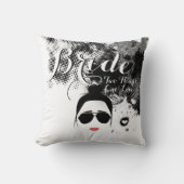 ヒップスターブライド2ハートワンラブアヴィエーターグラス クッション (正面)