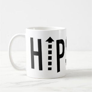 ヒップスターブラックモダンタイポグラフィマグ コーヒーマグカップ