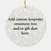 ヒップスターベビーキツネw/グラス セラミックオーナメント (裏面)