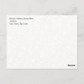 ヒップスターベビーキツネw/グラス ポストカード (裏面)