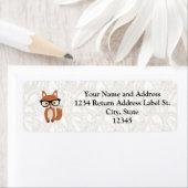 ヒップスターベビーキツネw/グラス ラベル (インサイチュ)