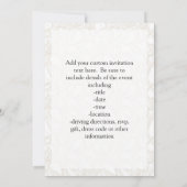 ヒップスターベビーキツネw/グラス 招待状 (裏面)