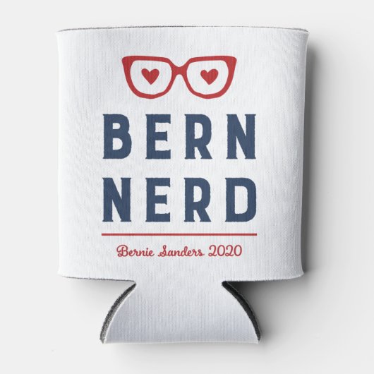 ヒップスターベルンおたく | おもしろい Bernie Sanders 2020 缶クーラー (正面)