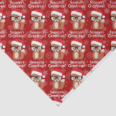 ヒップスターホリデーキツネグラスキュート動物クリスマス 薄葉紙 (詳細)