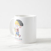 ヒップスターボーイ動揺してヴィンテージパロディイラストレーション コーヒーマグカップ (正面左)