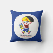 ヒップスターボーイ – パロディイラストレーション – クッション (裏面)