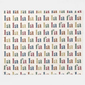 ヒップスターモダンクリスマスファラホリデイ フリースブランケット (正面(横))