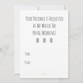 ヒップスターモダンハリーとメガン結婚式招待状 招待状 (裏面)