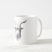 ヒップスターヤギ コーヒーマグカップ (正面右)