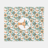 ヒップスターヤギ |トータル™ フリースブランケット (正面(横))