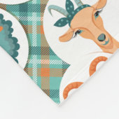 ヒップスターヤギ |トータル™ フリースブランケット (角)