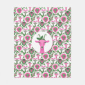 ヒップスターヤギ |トータル™ フリースブランケット (正面)